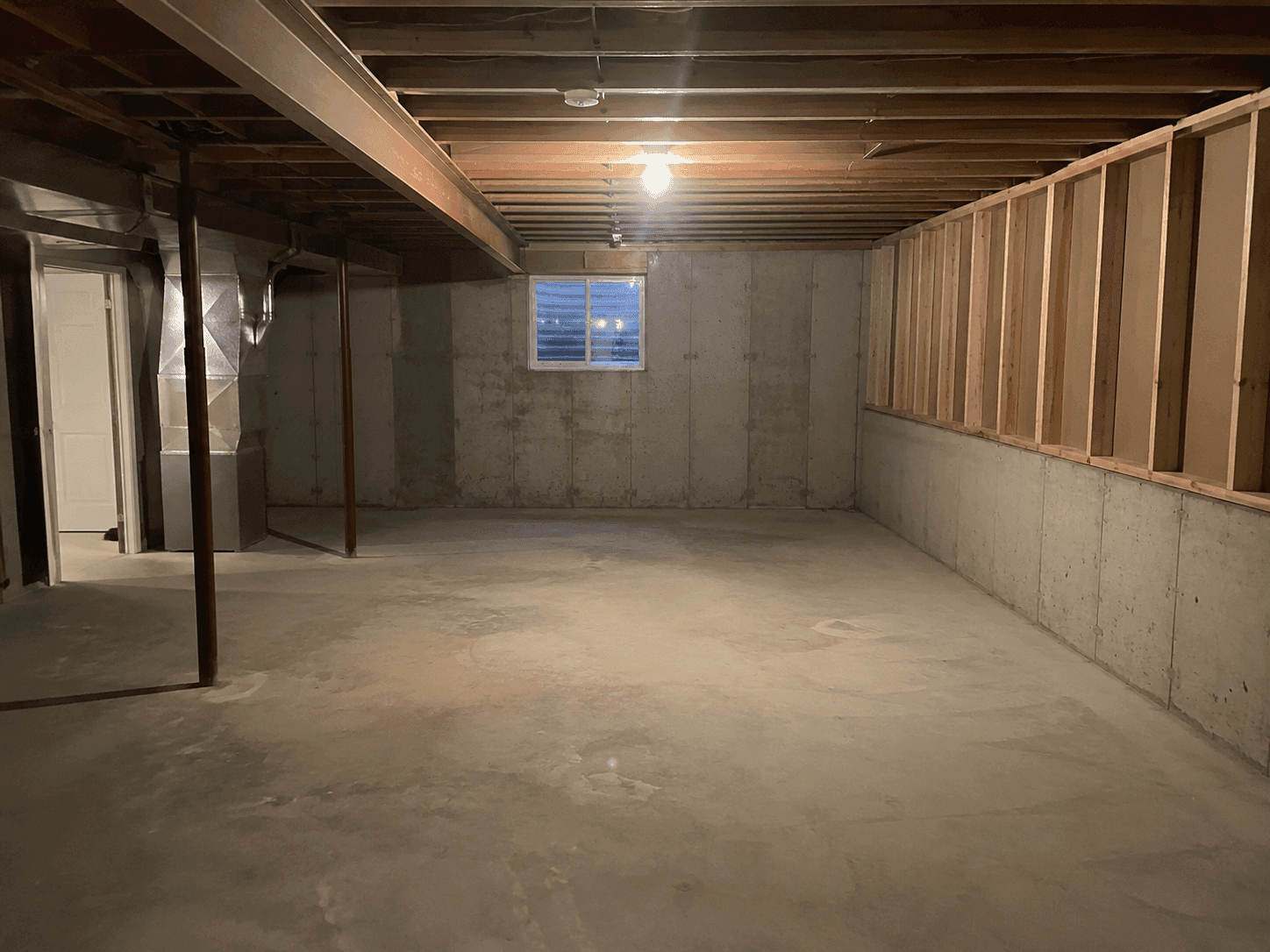 The basement room