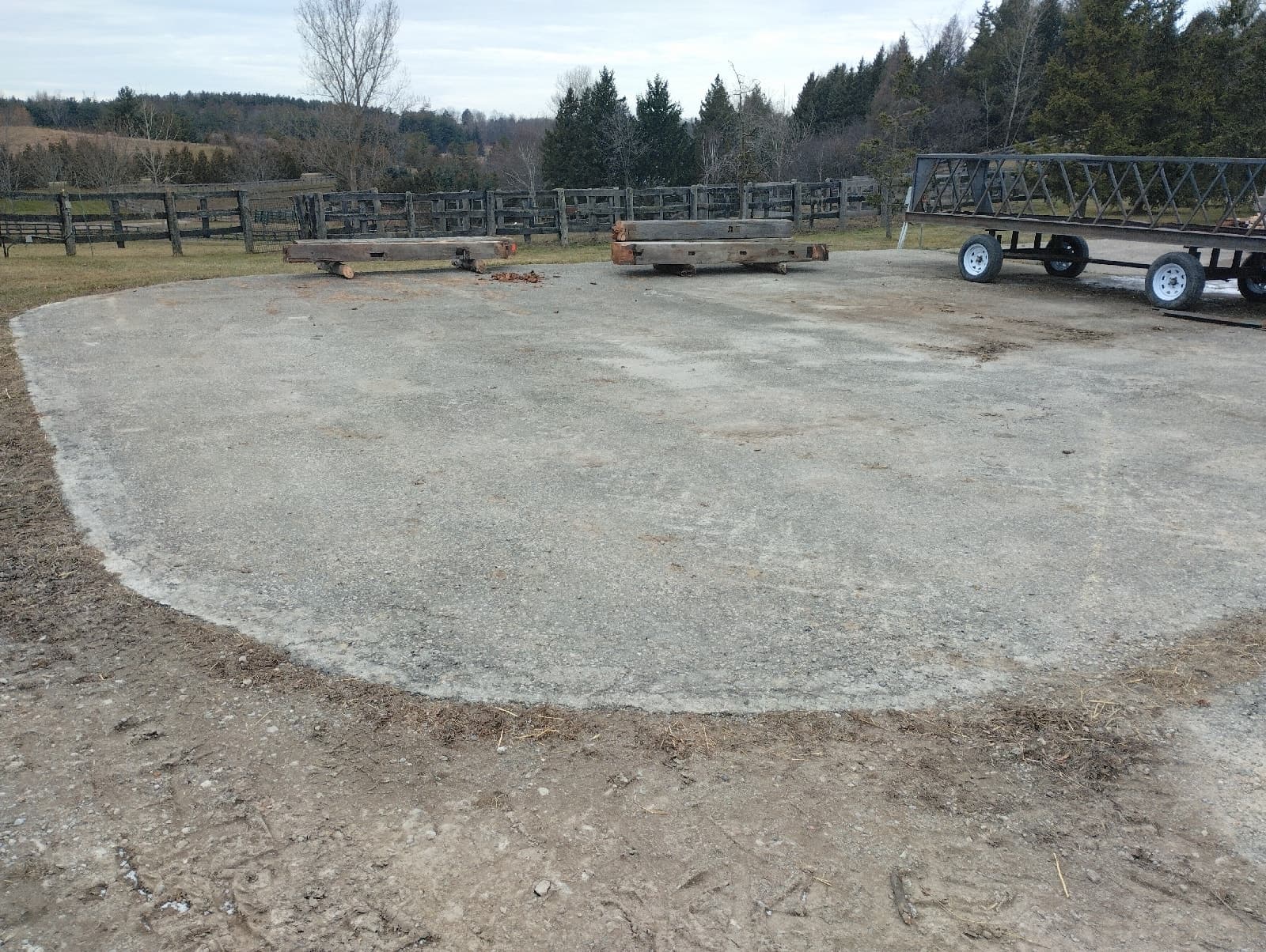 Outdoor storage spots on farm property in Schomberg