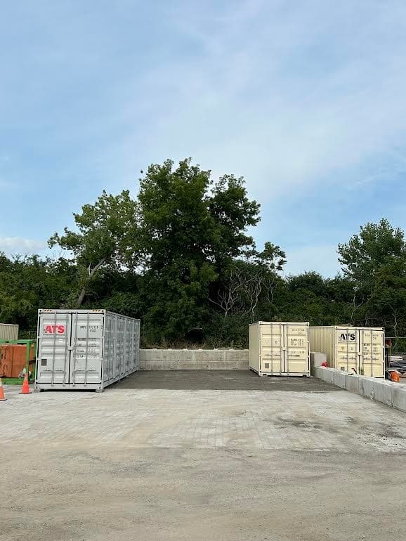 Outdoor contractor yard space for equipment & material storage