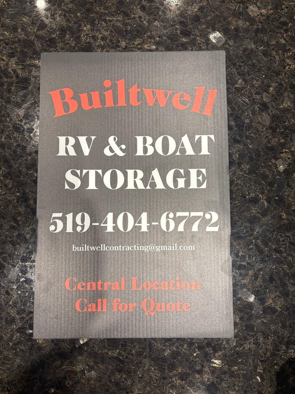 Outdoor storage for boats, RVs & trailers