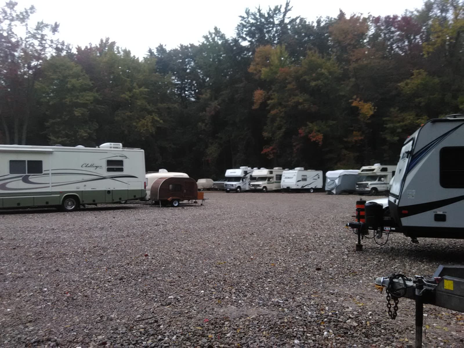 Outdoor storage lot for trailers, boats, RVs & cars