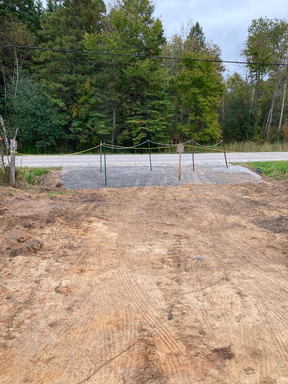Outdoor storage yard on 75-acre farm property