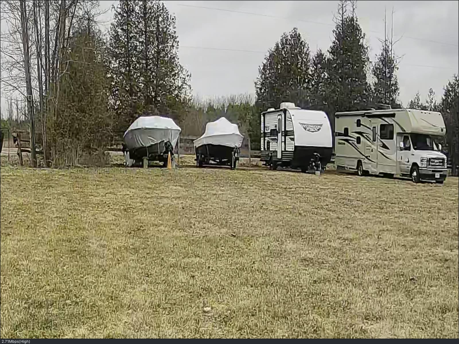 Gated outdoor RV, boat & trailer storage in Queensville