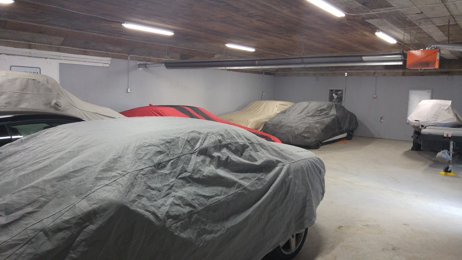 Outdoor parking spot for boat or trailer storage