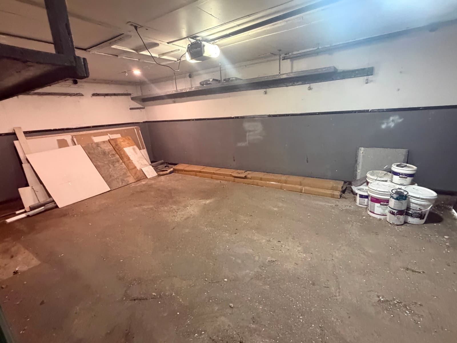 Renovated garage for storage or light work use
