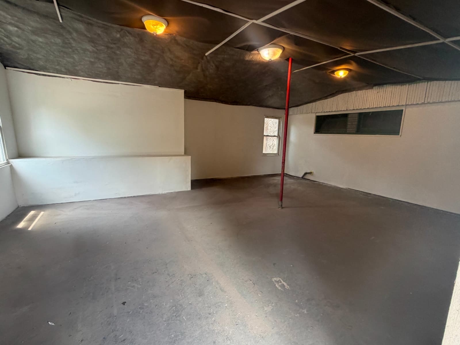 Renovated garage for storage or light work use