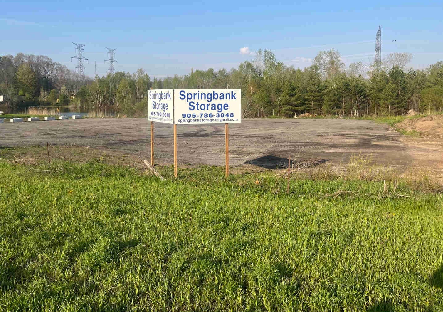 Outdoor storage yard for RVs, boats & trailers near Port Hope