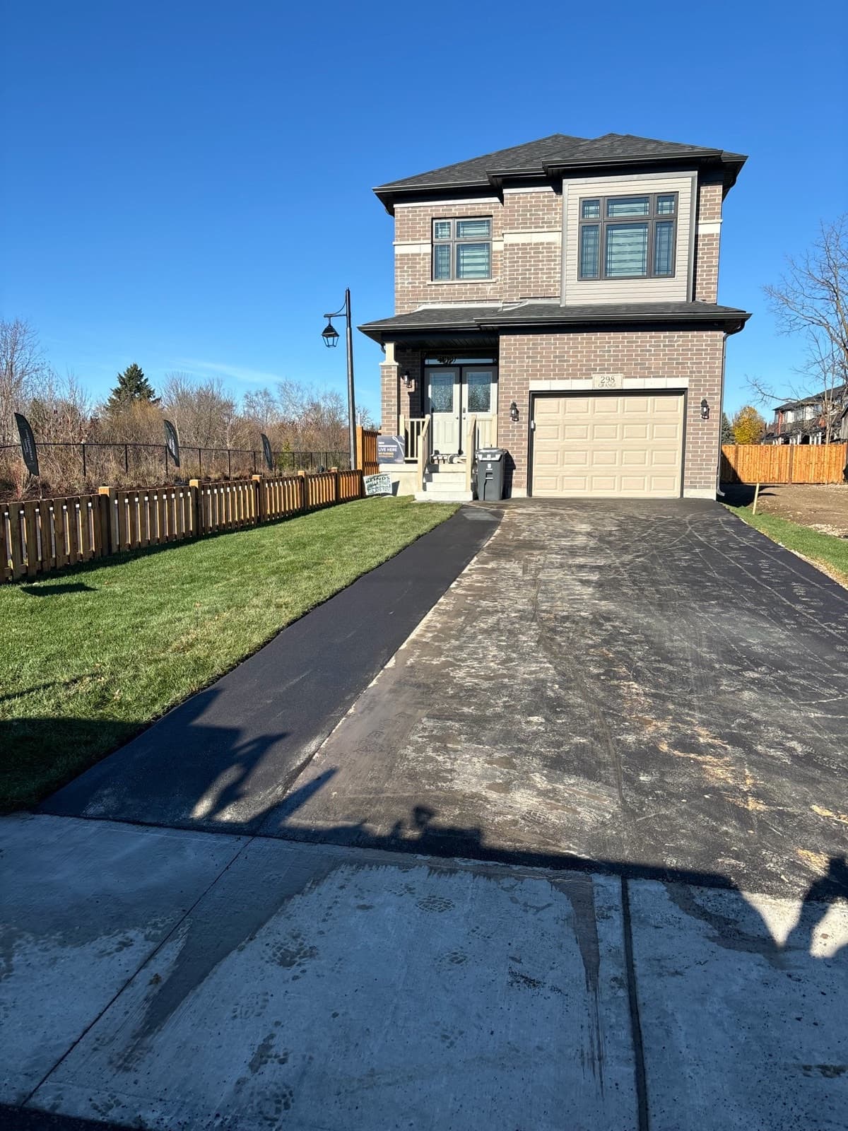 Driveway parking spot for a small car in Guelph