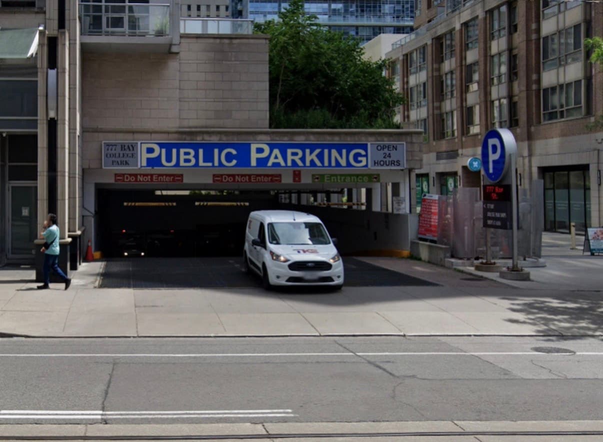 Monthly parking spot near 777 Bay St, downtown Toronto