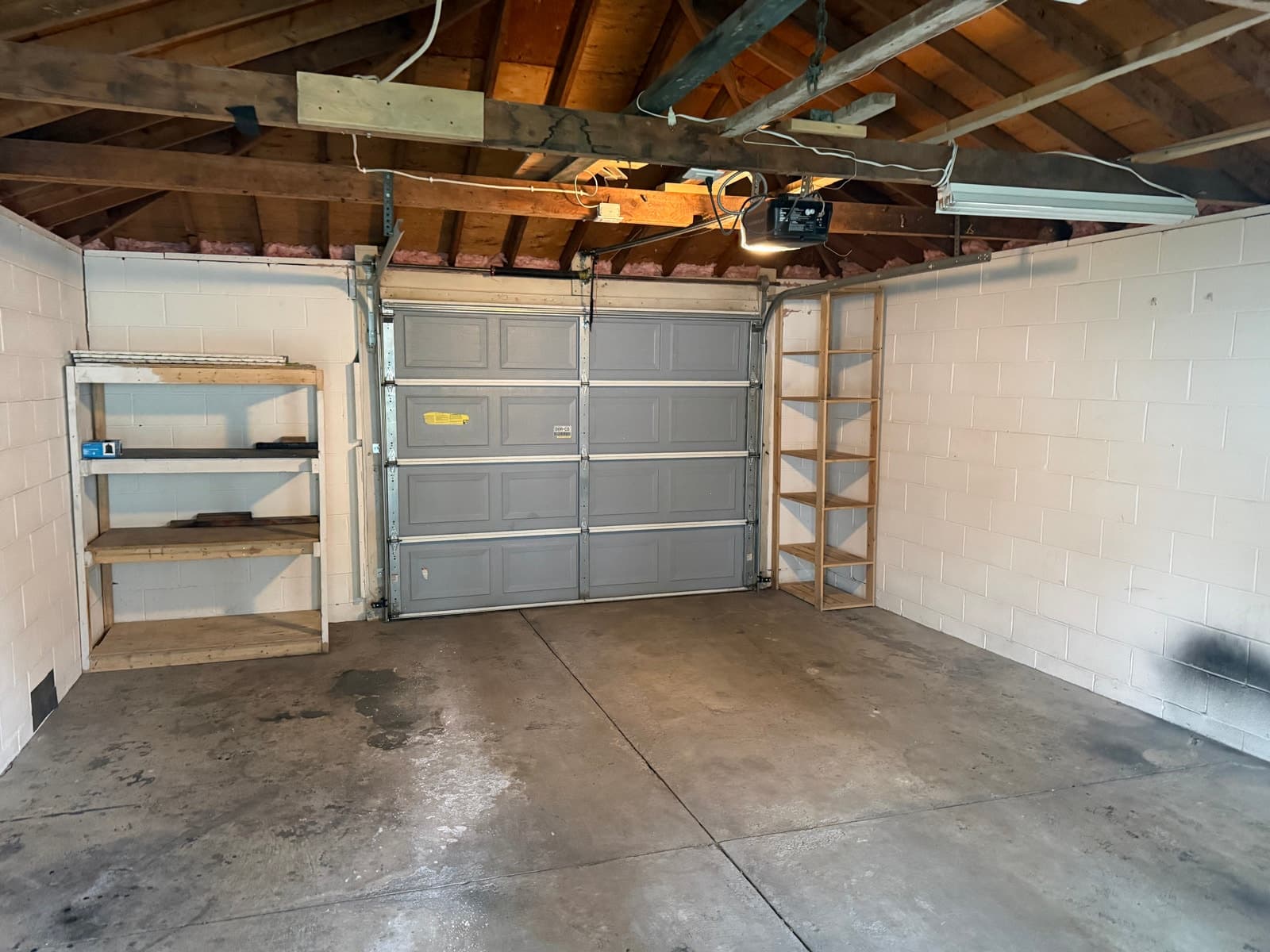Private garage for storage or small workshop