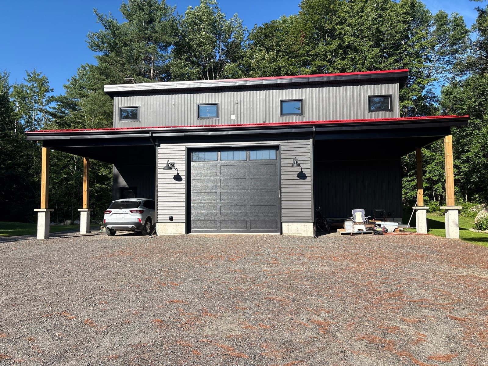 Modern heated shop space for storage or workshop use