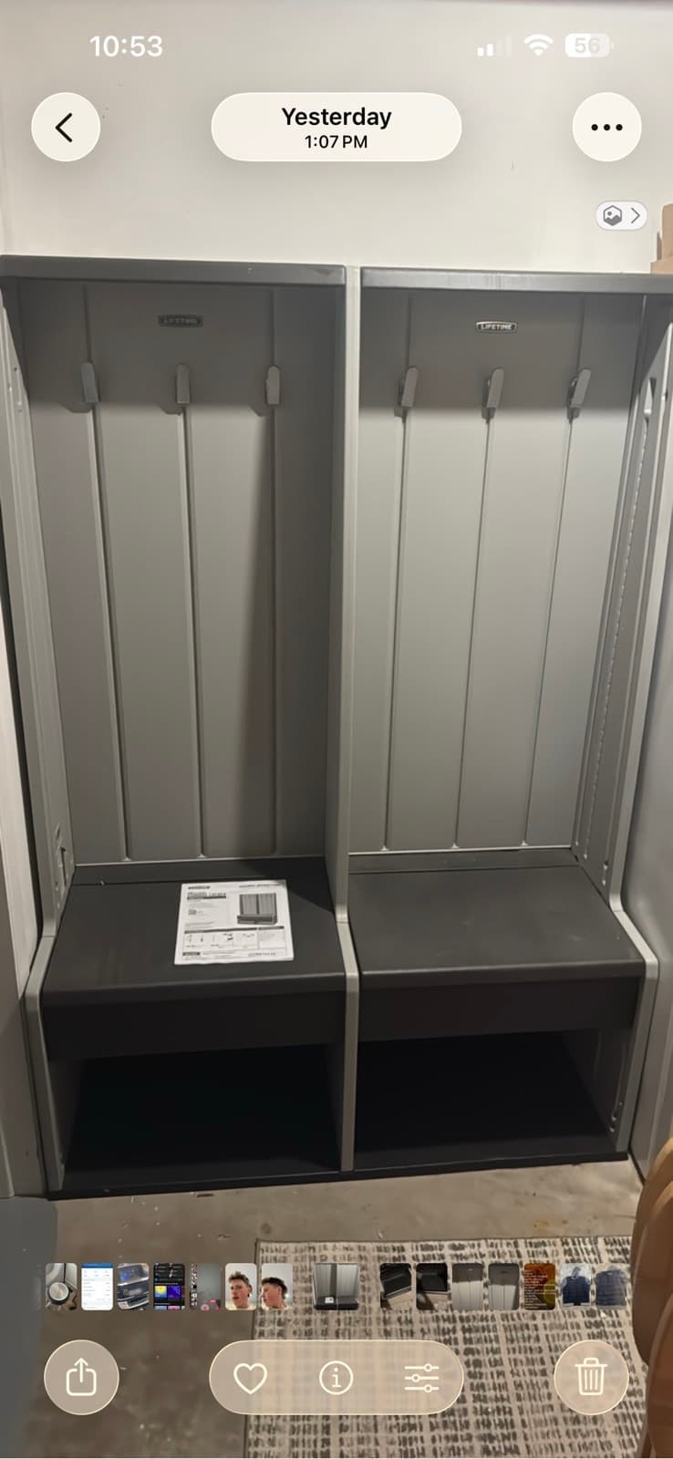 Storage locker for general or sports equipment storage